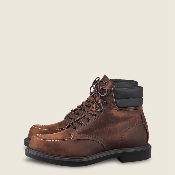 Red Wing Heritage Bot Erkek - Classic Supersole - 6-Inchr Rough & Tough Deri - Koyu Kahverengi - 78I